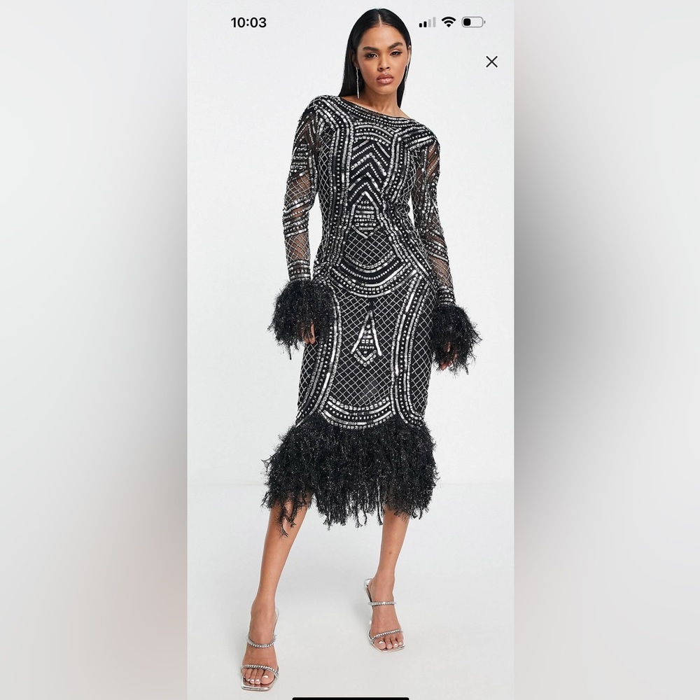 Asos embellished dress